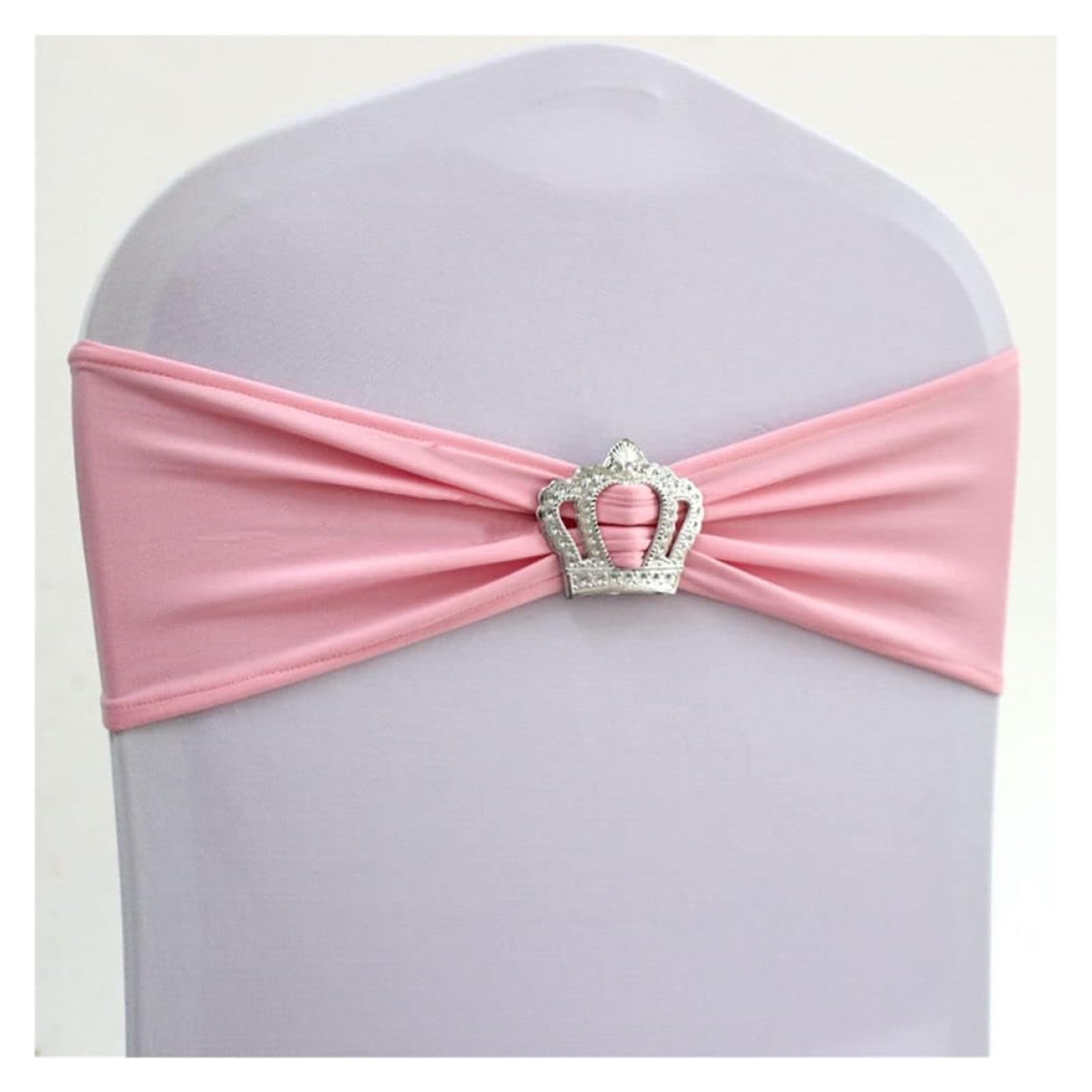 RZQVHBKXWGT chair sashes,10pcs/50pcs Spandex Wedding Chair Sash Bands With Buckle Party Hotel Decoration Elastic Stretch Knot Bow Ties,red,50pcs (Color : Blu, Size 10 pcs)(Roze,50pcs)