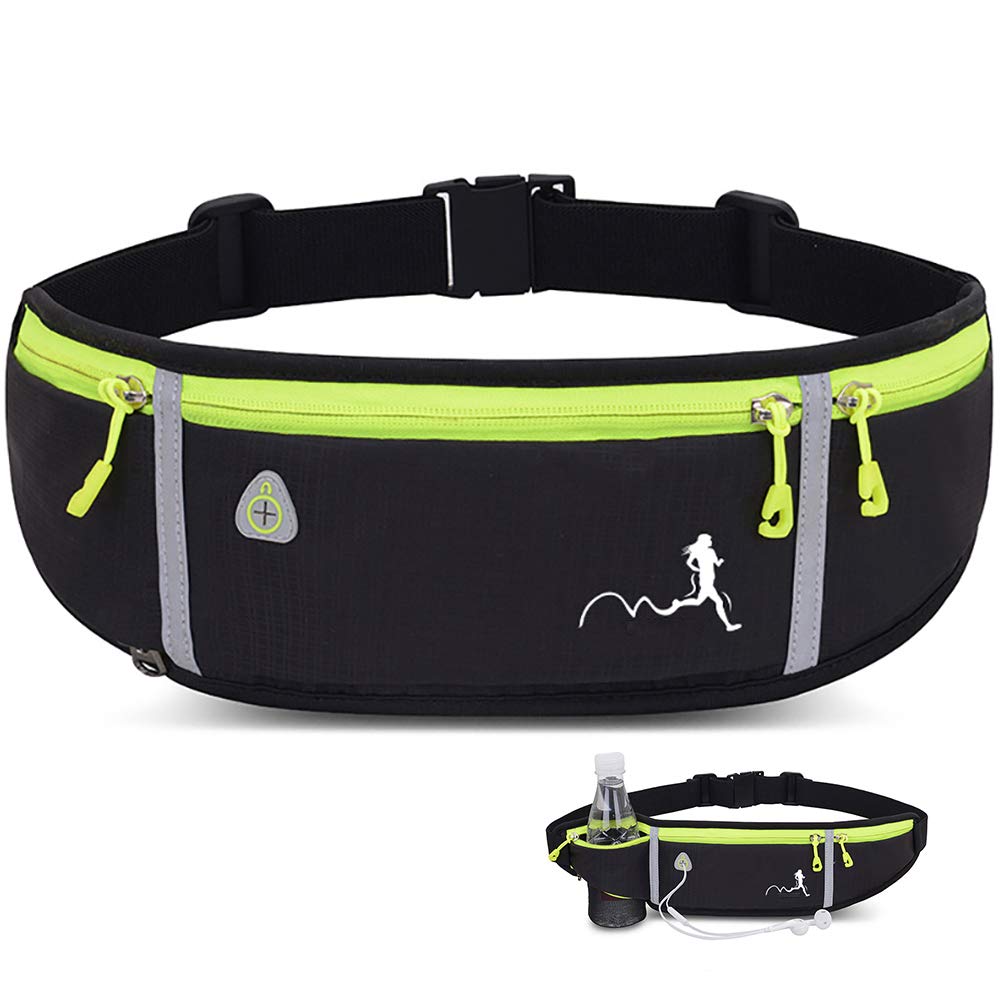 Peicees Fanny Pack for Men Women Bottle Holder Bag Waterproof Running Pouch Belt Waist Pack for Gym Travel, Adjustable Reflective Phone Holder for iPhone 13 12 11 Pro Max Samsung Galaxy S20 S10 (B07Y57ZBGK) Amazon Price History, Amazon Price Tracker
