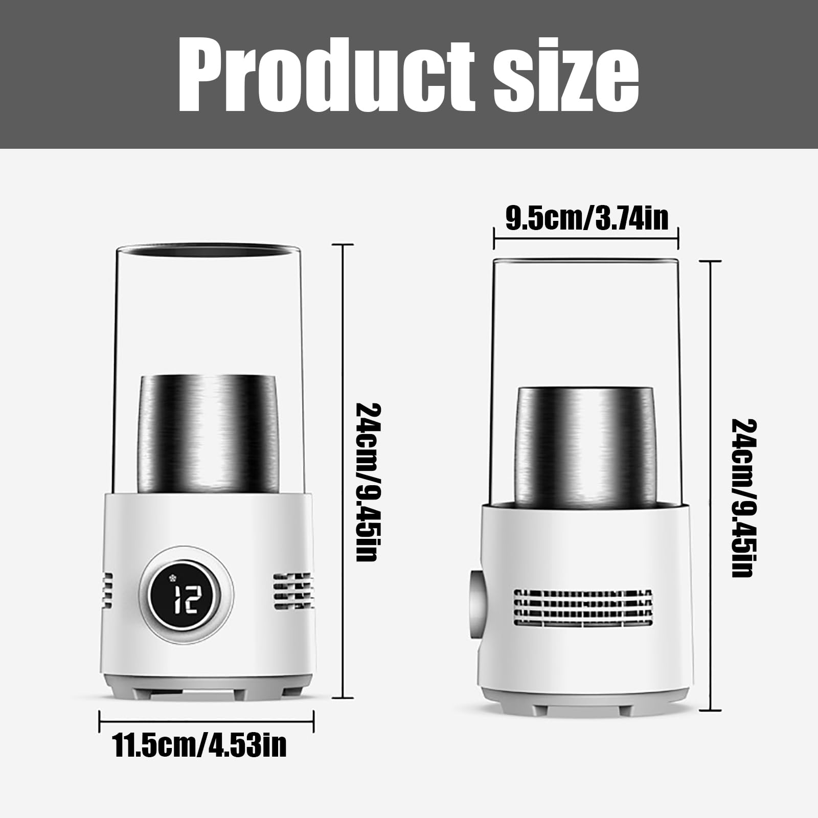 Tazza Refrigerante Portatile Mini - 2℃ A 60℃ Raffreddamento e Riscaldamento Veloce, Tazza Intelligente, Raffreddatore e Riscaldatore Rapido per Bevande Calde/Fredde, Casa e Ufficio