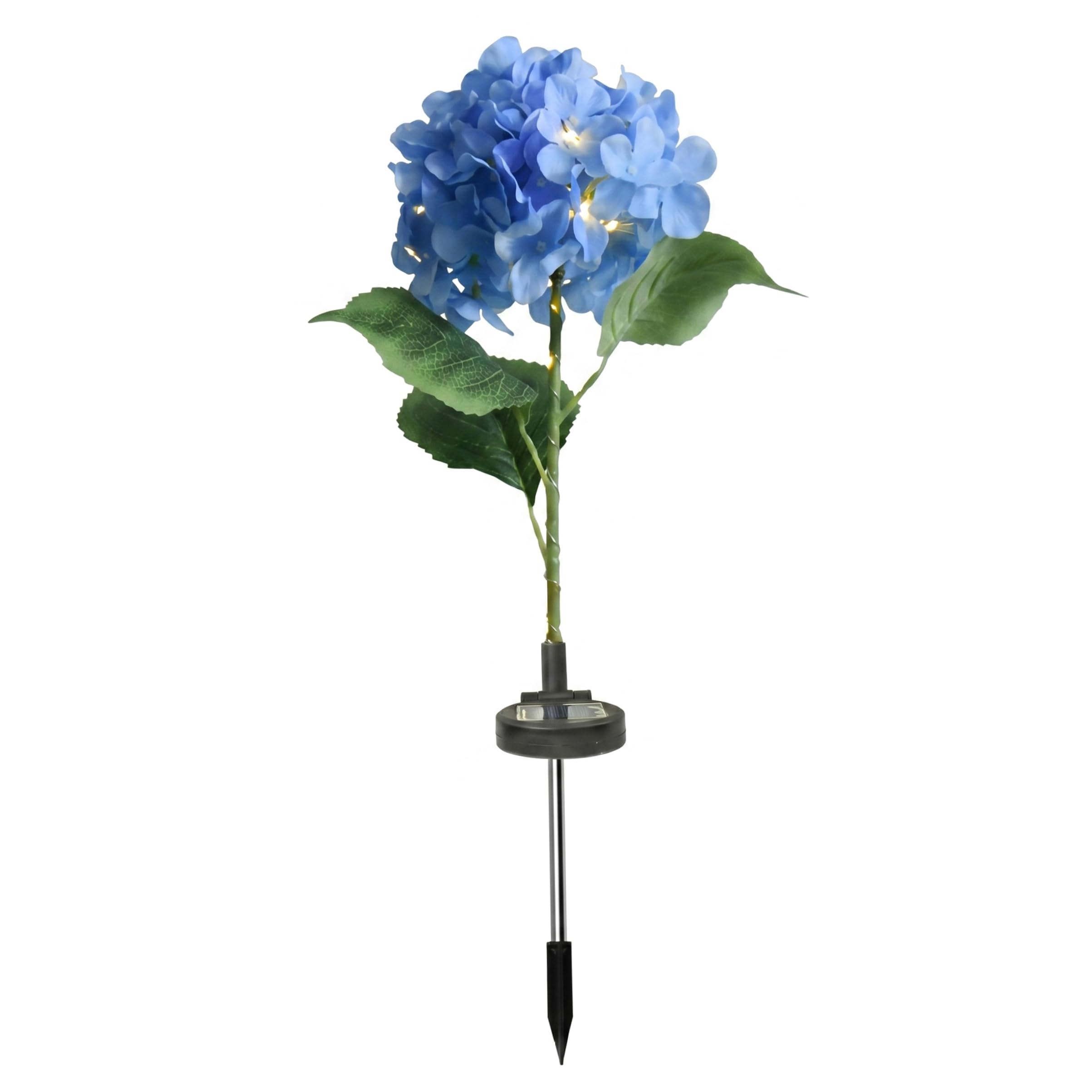 Faticenic Solar Flower Lights, 1 Pack Fairy Hydrangea Lights, Solar Outdoor Decorative Garden Light, Auto Dusk-on, Blue, Flower, Fairy Hydrangea