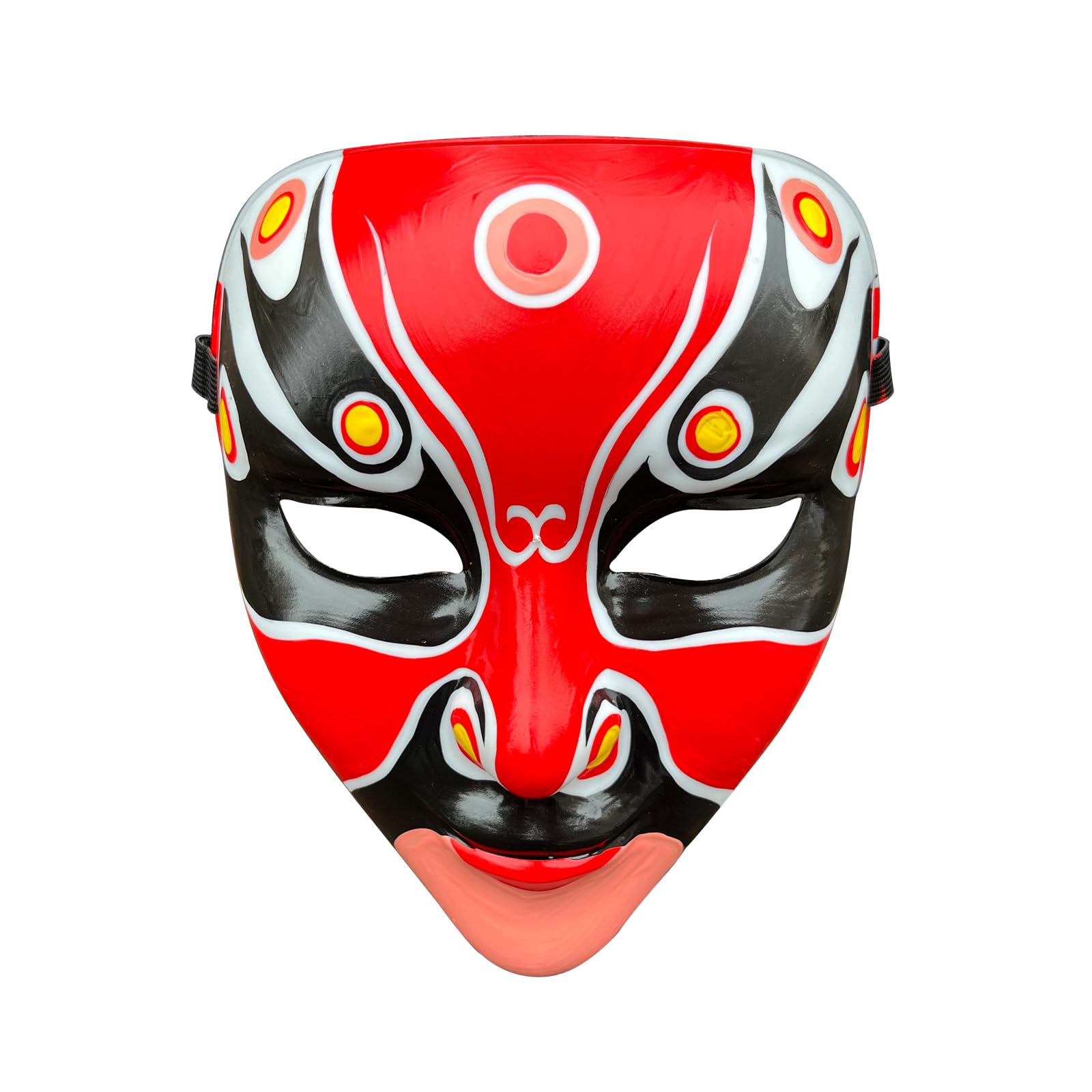 YangYong Chinese Peking Opera Mask for Halloween Costume Makeup Kung Fu Ninja Cosplay Photoshoots Masquerade Ball Party Decor