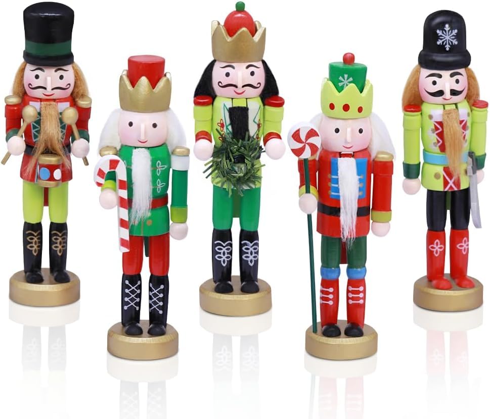 Mittokonnel 2025 Nussknacker Figur 5 Stücke Nussknacker...