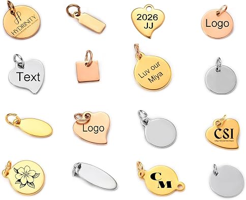 MeiceM Custom Charms Jewelry making Charms Personalized Charm for bracelet necklace with Jump Rings jewelry findings 6mm-30mm
