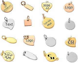 MeiceM Custom 40-150 Pcs Plated Gold Jewelry making Charms Personalized Charms for bracelet necklace with Jump Rings jewelry findings