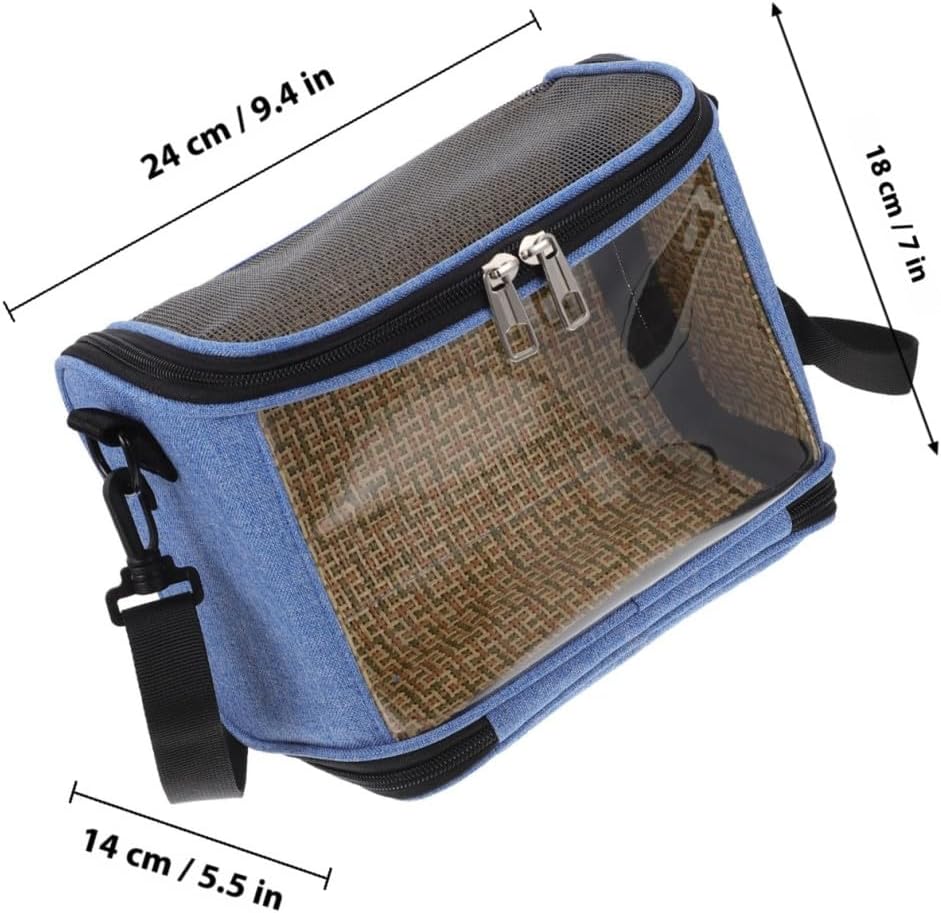 Luxshiny Portable Parrot Carrier Bag with Handle, Large Capacity Outdoor Bird Cage Crossbody Pouch for Travel and Daily Use