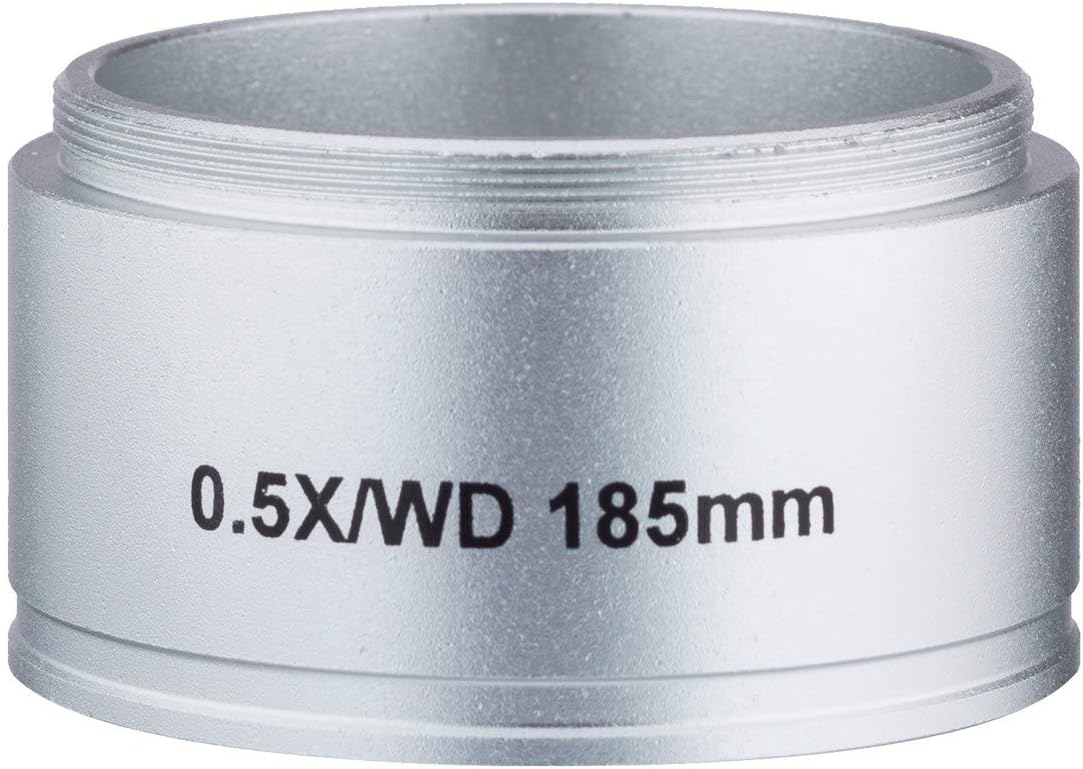 AmScope - 0.5X Barlow Lens for SF Series Stereo Microscopes (54mm) - 0.5X/WD