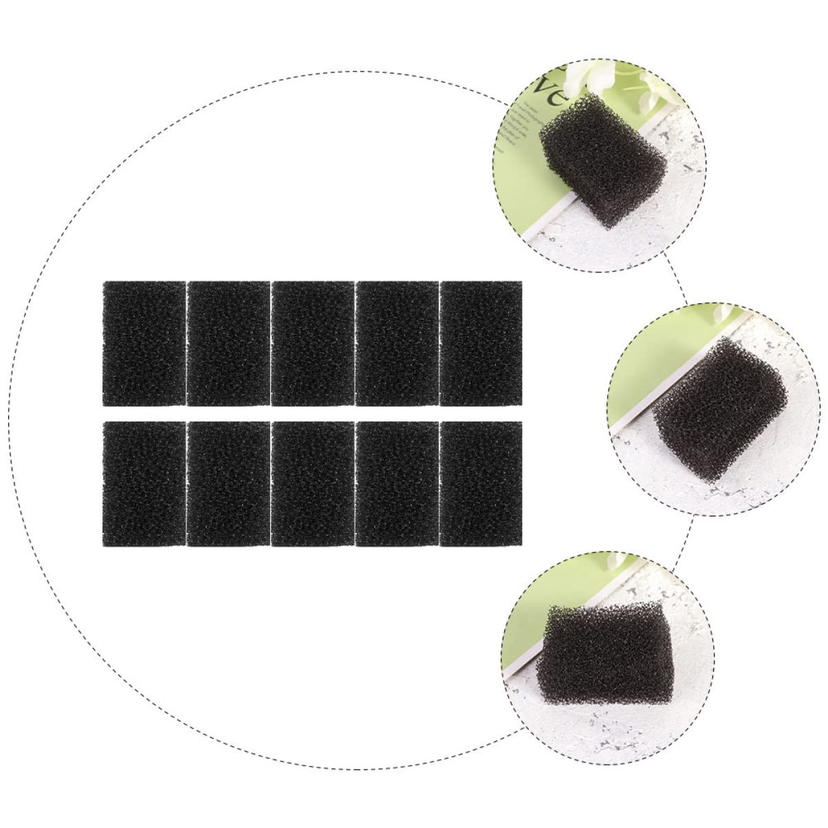 minkissy 80piezas Esponjas De Maquillaje Efecto Especial Para Cicatrices y Heridas Esponja De Punteado Para Maquillaje Facial y Efectos Especiales Para Halloween y Teatro
