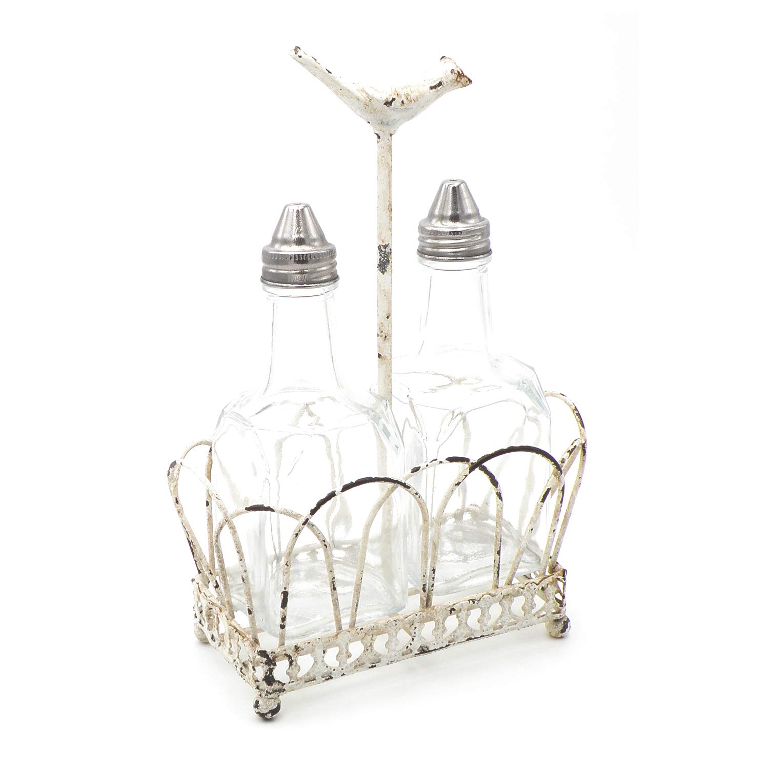 ExtraRetro Salt and Pepper Set in Chabby Chic Look White