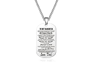 To My Badass Daughter Dog Tag
