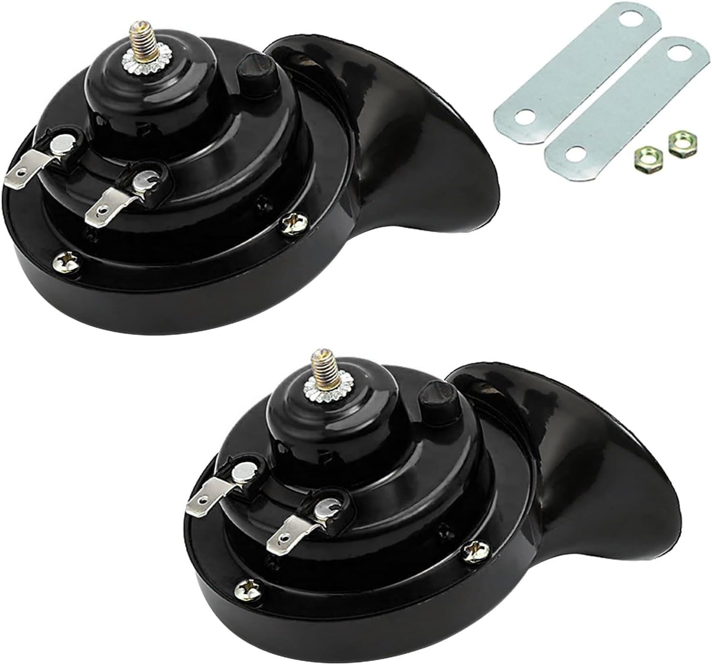 cerfioo Pack2 Car Air Snail Double Horn, 12V Waterproof
