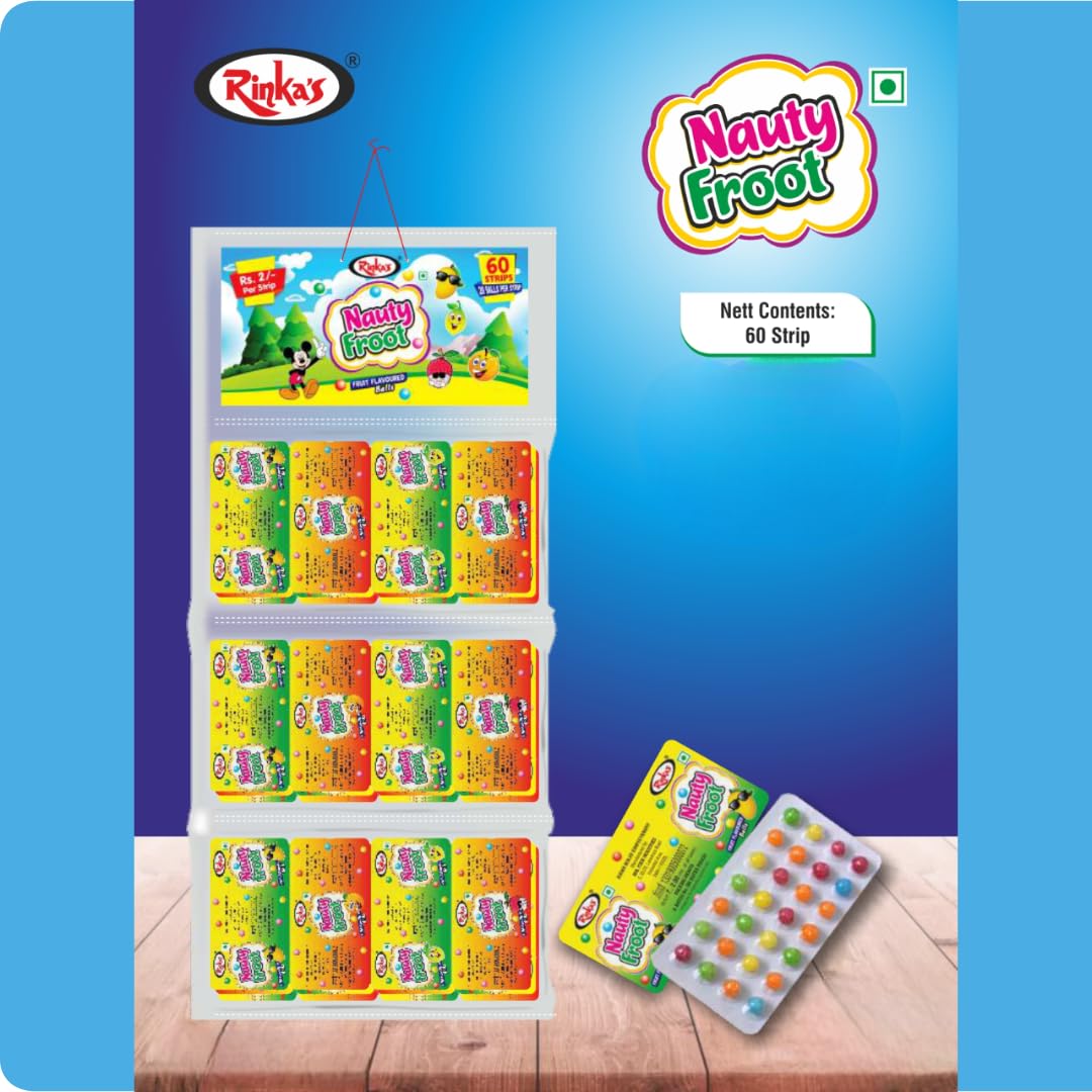 Rinka’s Tangular Naughty Fruit - 120 Unit / 420 g (2520 Goli) | Candy Strip | | Mix Fruit Flavour Candy Small Balls | Sugar Pearls | Multicolor Goli For Cake Decoration and Eating | All flavor Balls (B0D9D1FFNP) Amazon Price History, Amazon Price Tracker