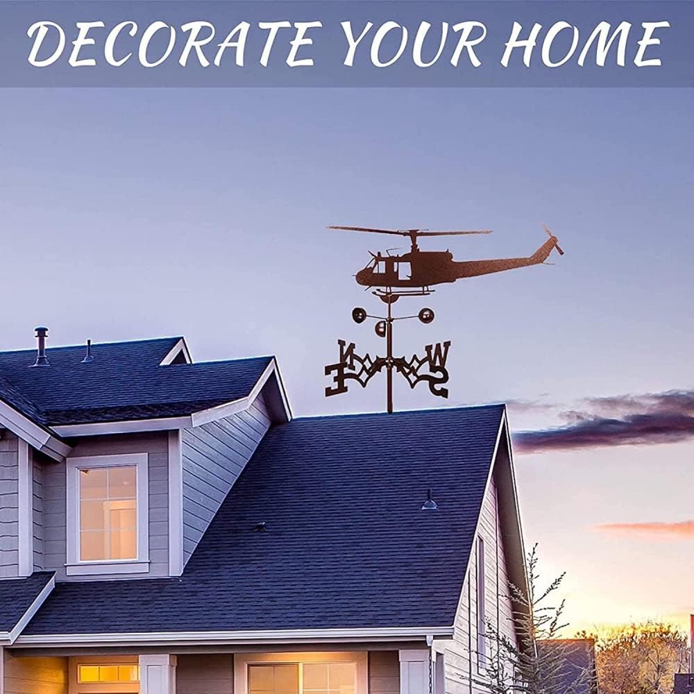 Airplane Ship Weathervane Metal Weather Vane Outdoor Roof Garden Mount Yard Decor Weather Vane,Yard Indicating Wind Direction,Sailboat