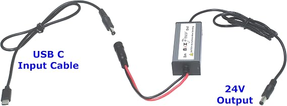 USB C to 24V Output Mini Size High Efficiency DC Power Converter