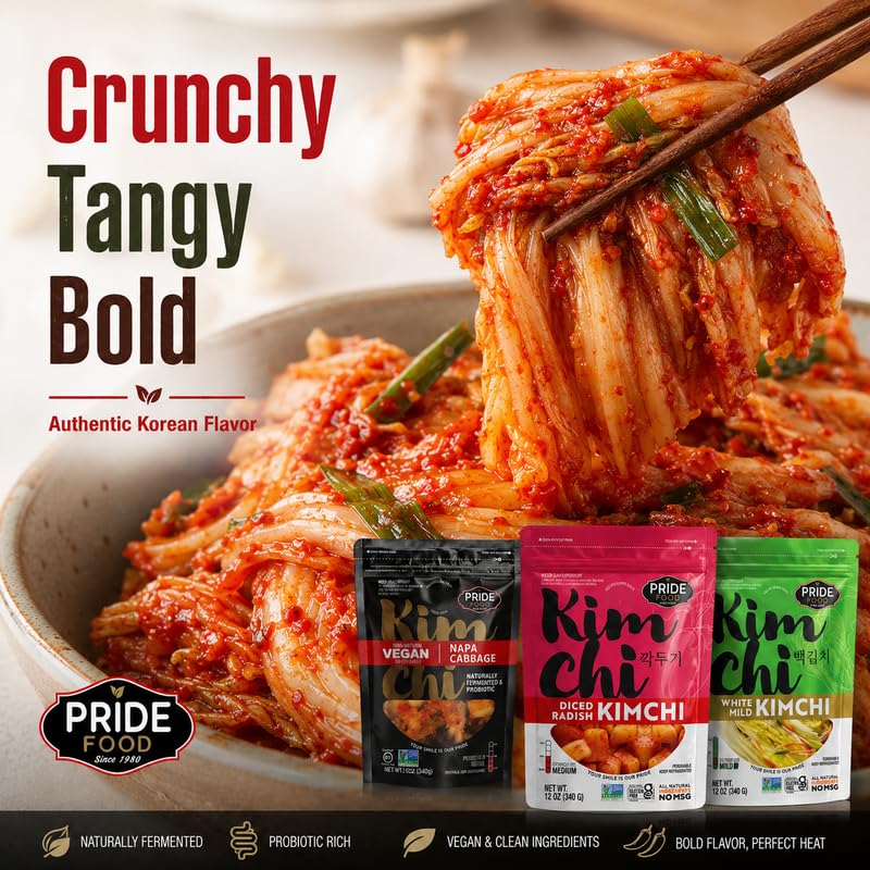 Image of BINGGRE 3 VEGAN NAPA CABBAGE KIMCHI 12OZ FRESH KOREAN KIMCHEE IN KIM CHI kimichi 김치 MOTHER MILD CHEE TEMPEH DAIKON PICKLES WHITE RADISH TWINS JONGGA RAMEN ORGANIC NAPPA LAWS MAMA