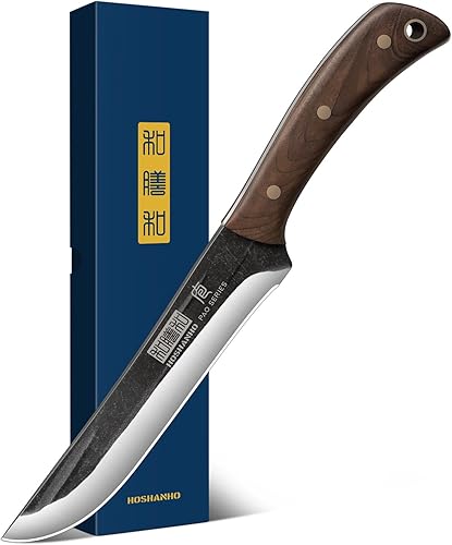 HOSHANHO Cuchillo de deshuesado de 6.7 pulgadas para cortar carne, cuchillo de filete súper afilado para pescado, cuchillos de carnicero forjados a