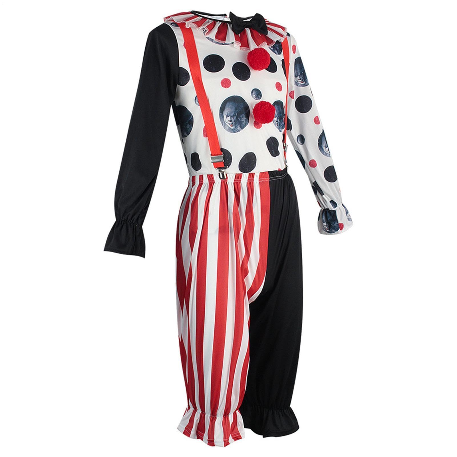 Costume Di Clown Di Clown Divertente E Spaventoso Per Halloween