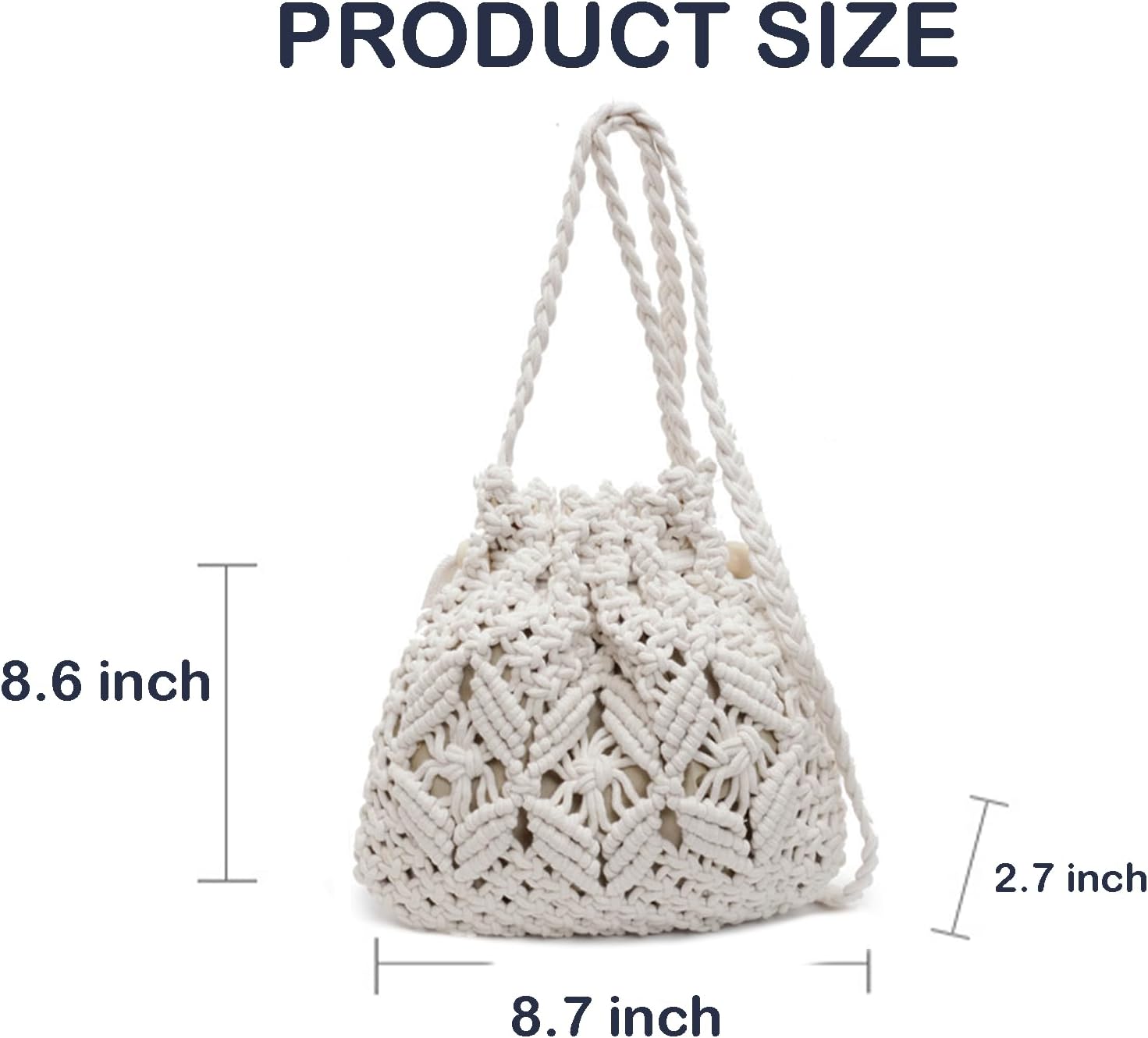 Cute Straw Fabric Tote Bag Purse for Women Y2k Purse Shoulder Handbag Straw Tote Bag - Image 6