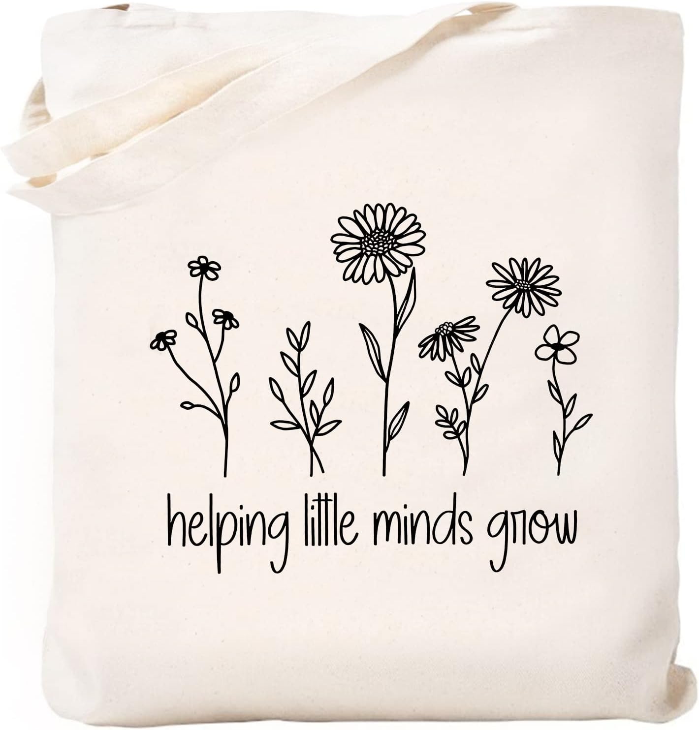 Kimoli Teacher Appreciation Gifts School Canvas Tote Bags Aesthetic Travel Beach Bag Summer Reusable Grocery Shopping Bag