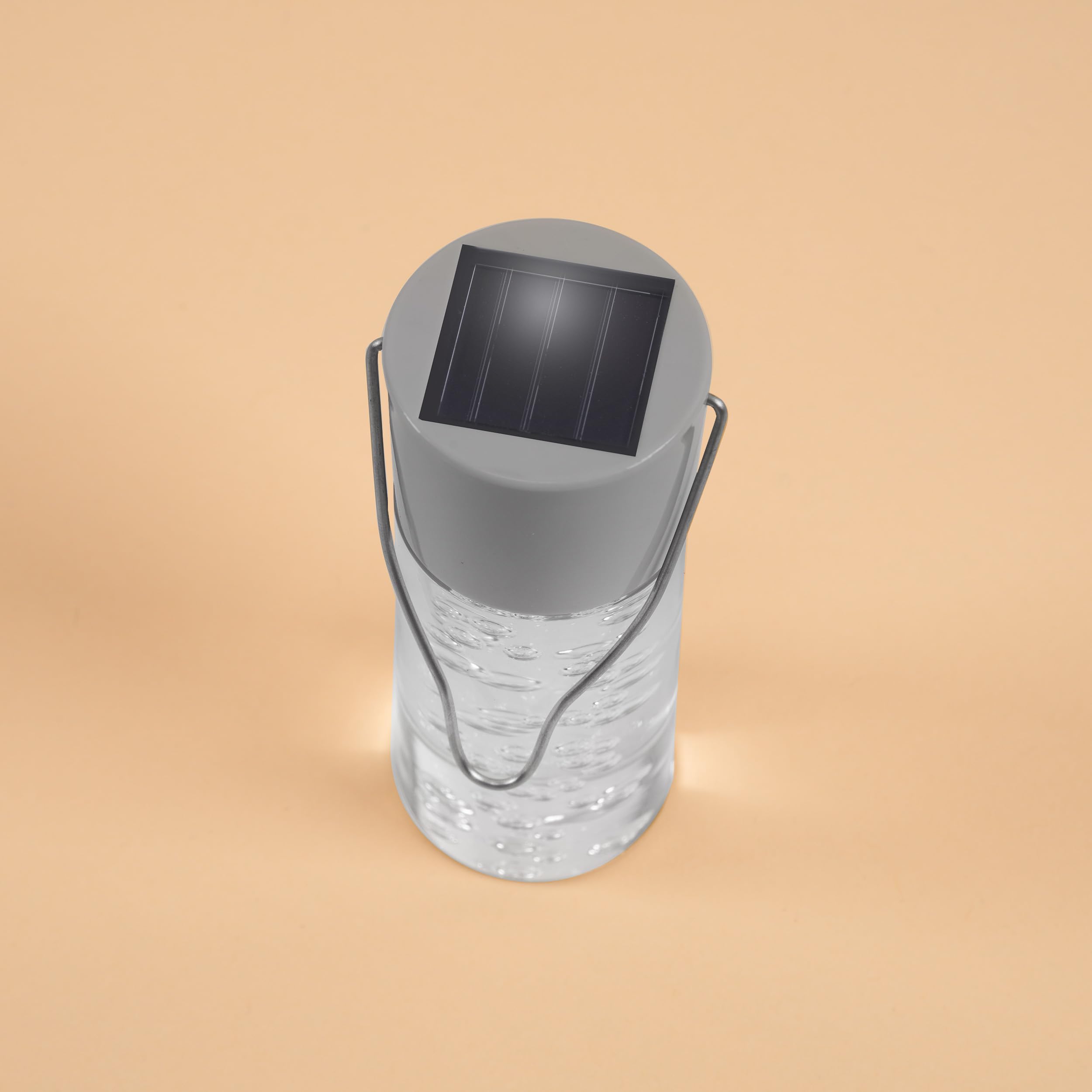 Esotec Solar Hängeleuchten Smart Sticks 4er Set – Bernsteinfarbenes LED Licht 1800K, Solarleuchten für außen wetterfest, Garten Deko Balkon Terrasse 103308