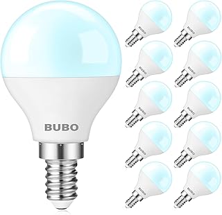 BUBO Ceiling Fan Light Bulbs 60 Watt Equivalent, 5.5W E12 LED Bulb Daylight 5000K,