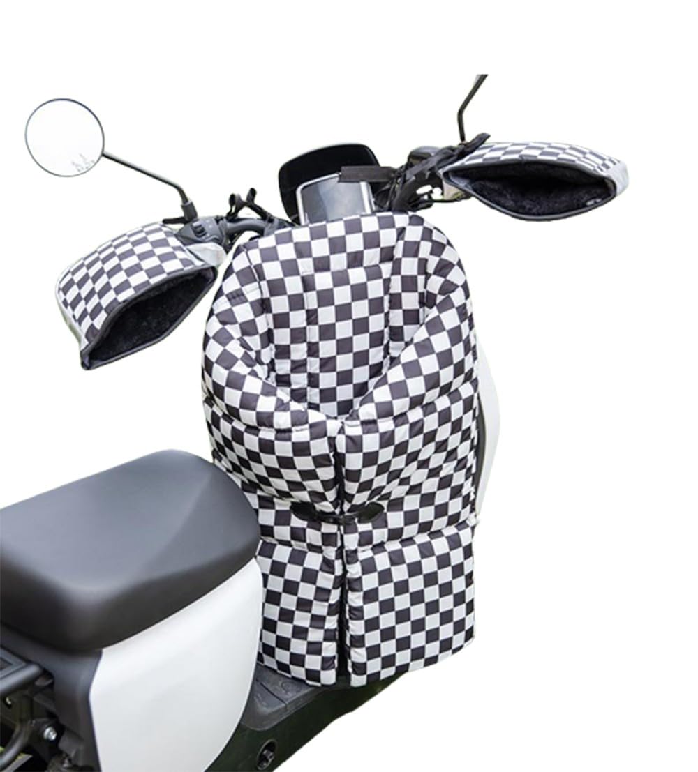 BLUEZY Tablier Couvre Jambe Scooter Universel, Housse Protection Contre Le Froid et La Pluie au Etanche, pour Les Véhicules Électriques Et Les Scooters, Accessoires Scooter B