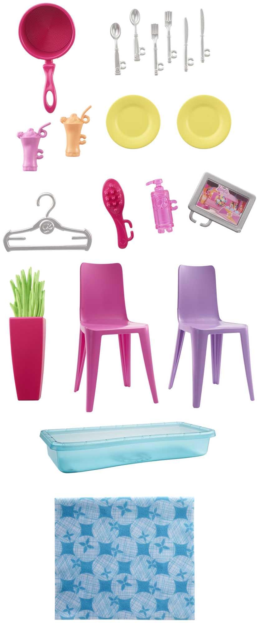 Barbie ​Loft con Bambola, Casa a 1 Piano, Portatile con Piscina e Accessori, Giocattolo per Bambine da 3 + Anni, Packaging Online, GWY84