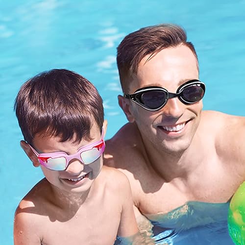 Miniatura 8 de Gafas de natación, paquete de 2 gafas de natación antivaho, anti-UV, sin fugas, adultos, hombres, mujeres y jóvenes