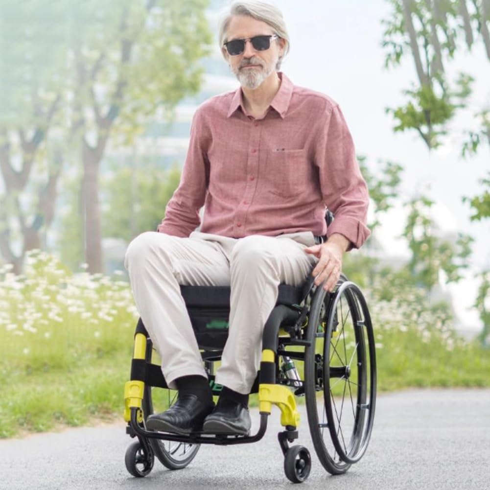 Repuesto de Rueda Trasera de 24" x 1", para Silla de Ruedas Manual. Neumáticos de Ruedas Neumáticas Antideslizantes de 24 Pulgadas para Reemplazo de Ruedas de Sillas de Ruedas Deportivas, 2