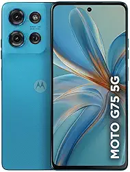 Smartphone Motorola Moto g75 5G - 256GB 16GB (8GB RAM+8GB Ram Boost) e 50MP Sony Lytia 600 Camera Moto AI Ultrarresistencia militar - Azul