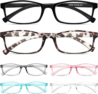 Gaoye Multi Pack Reading Glasses - Blue Light Blocking Lenses, TR90 Frames, UV400 - Eyeglasses with Clear Vision