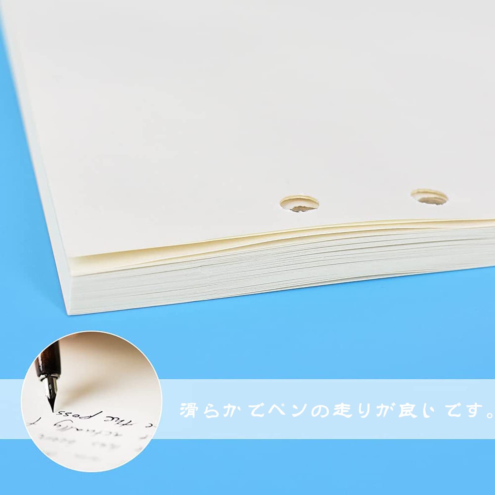 Amazon.co.jp: システム手帳用リフィル A5サイズ 6穴 45枚*3冊