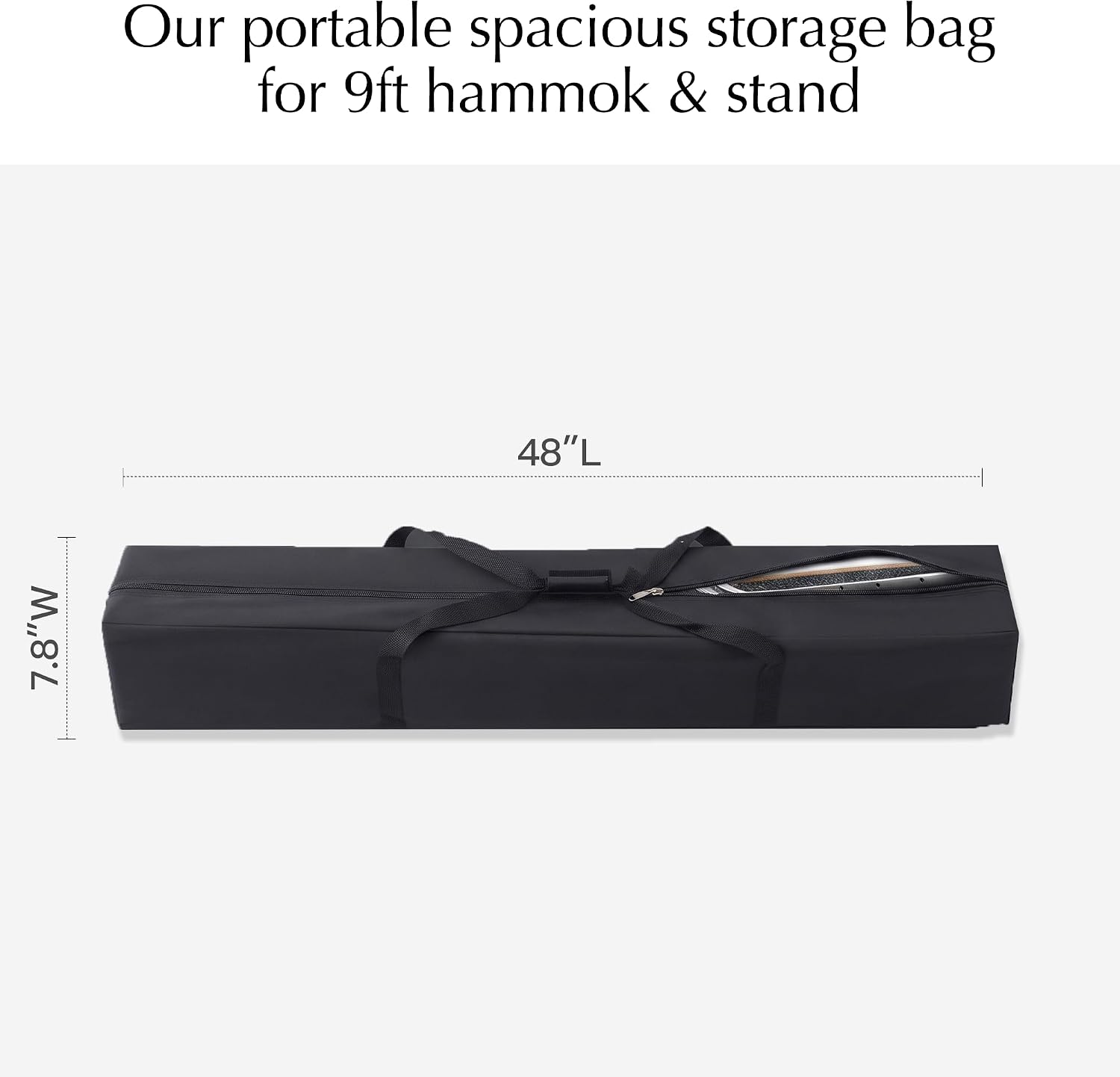 Carrying Bag for 9ft Hammock and Stand | Designed for 9FT Hammock & Stand, 50 lbs Capacity, Premium 600D Oxford