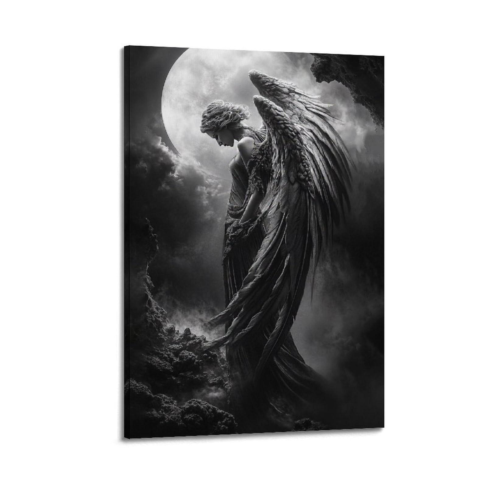 XKUGA Zen Gothic Christ Poster Archangel MichaeI Modern Decorative Canvas Prints - Ideal Wall Art for Family, Man Cave, Game Room, Boys & Girls Bedroom 20x30inch(50x75cm)