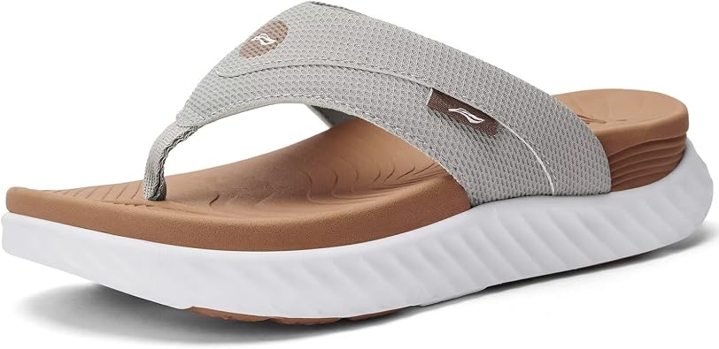 Womens Orthopedic flip flops With Plantar Fasciitis Arch Support Lightweight Cushioning Shock Absorbing Thong Sandals