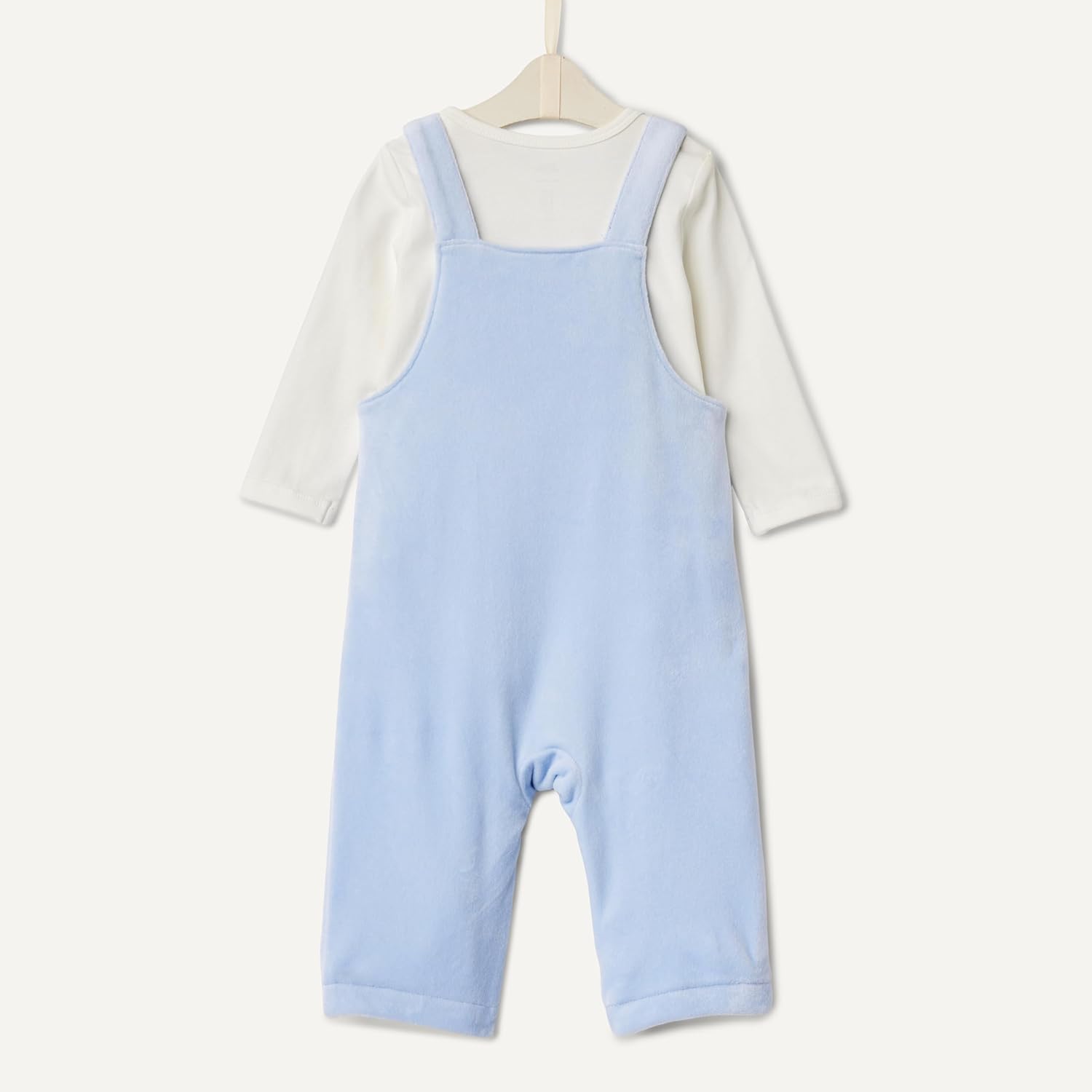 Amazon Essentials baby-girls Velour Overall and Long Sleeve Bodysuit Set - Image 5