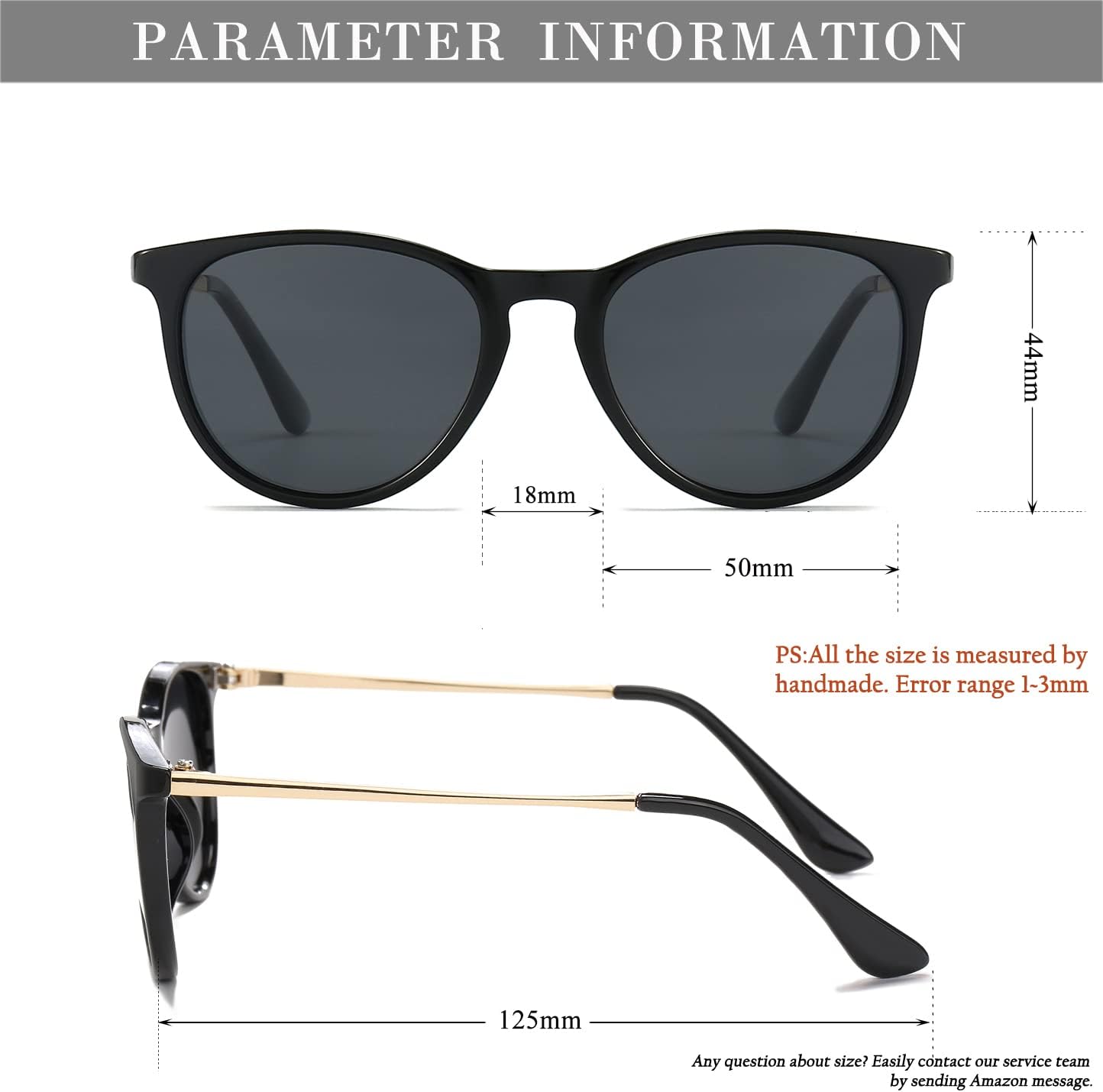 HJSTES Polarized Kids Sunglasses for Girls Boys, 100% UV Protection for Children Sun Glasses, 50MM - Image 7