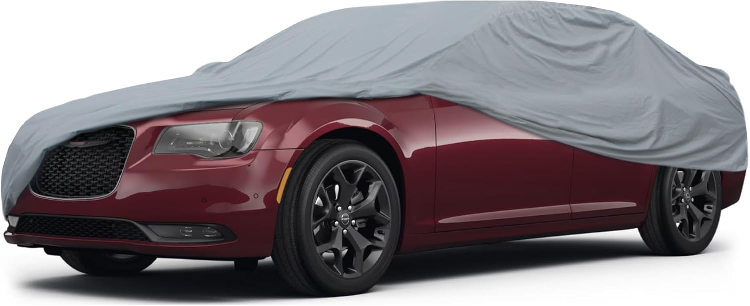 Motor Trend 4-Series Lightweight Car Cover, Fits 2015-2025 Chevrolet Chevy Corvette C7 C8 Z06 ZR1, Breathable Anti-Moisture Water-Resistant Scratch-Resistant, All-Weather Outdoor & Indoor Use