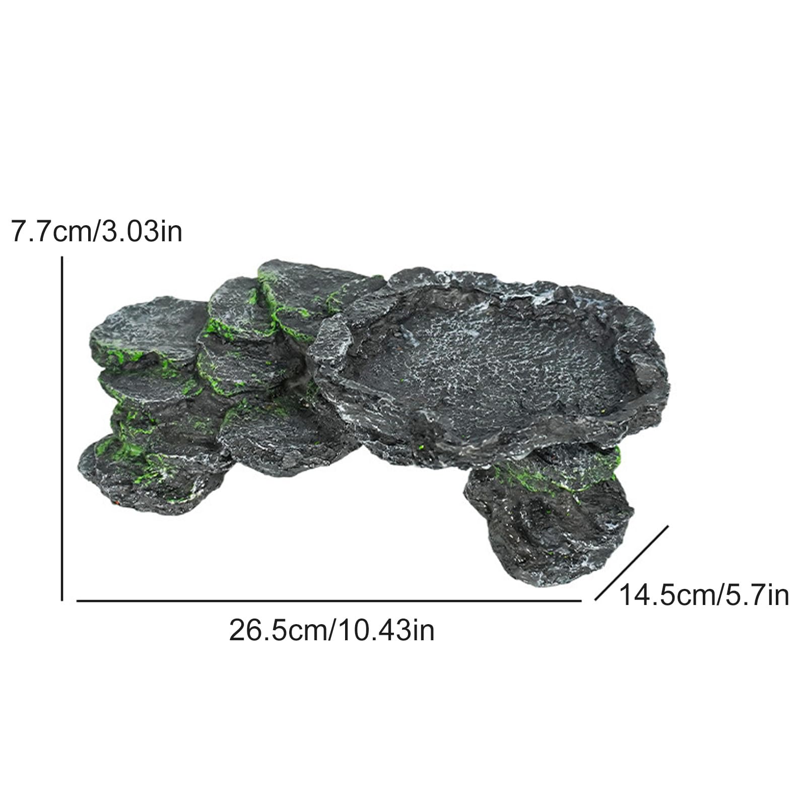 Piattaforma per prendere il sole, decorazione per acquario, ornamento paesaggistico, riparo per rettili, grotta per pesci gamberetti