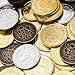 ACTIONDRAKE Metal Pirate Coins, 110 Pieces Lots of Toys Gold Coins for Board,for DND Props Accessories, Treasures and Treasure chests Fantasy Dragon Coinsfor RPG Tablelap