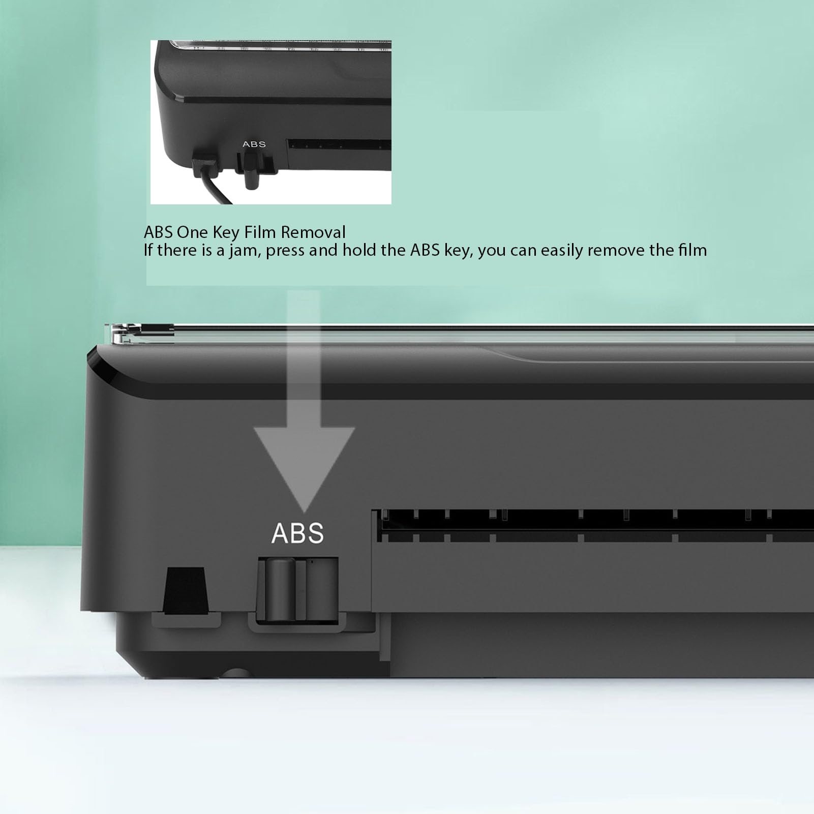 Photo Laminator Machine, A4 Laminating Machine Hot & Cold with Fast Warm Technology, 320mm / min High Speed Lamination Compact Laminator with Scale Cutter, for Home School Office