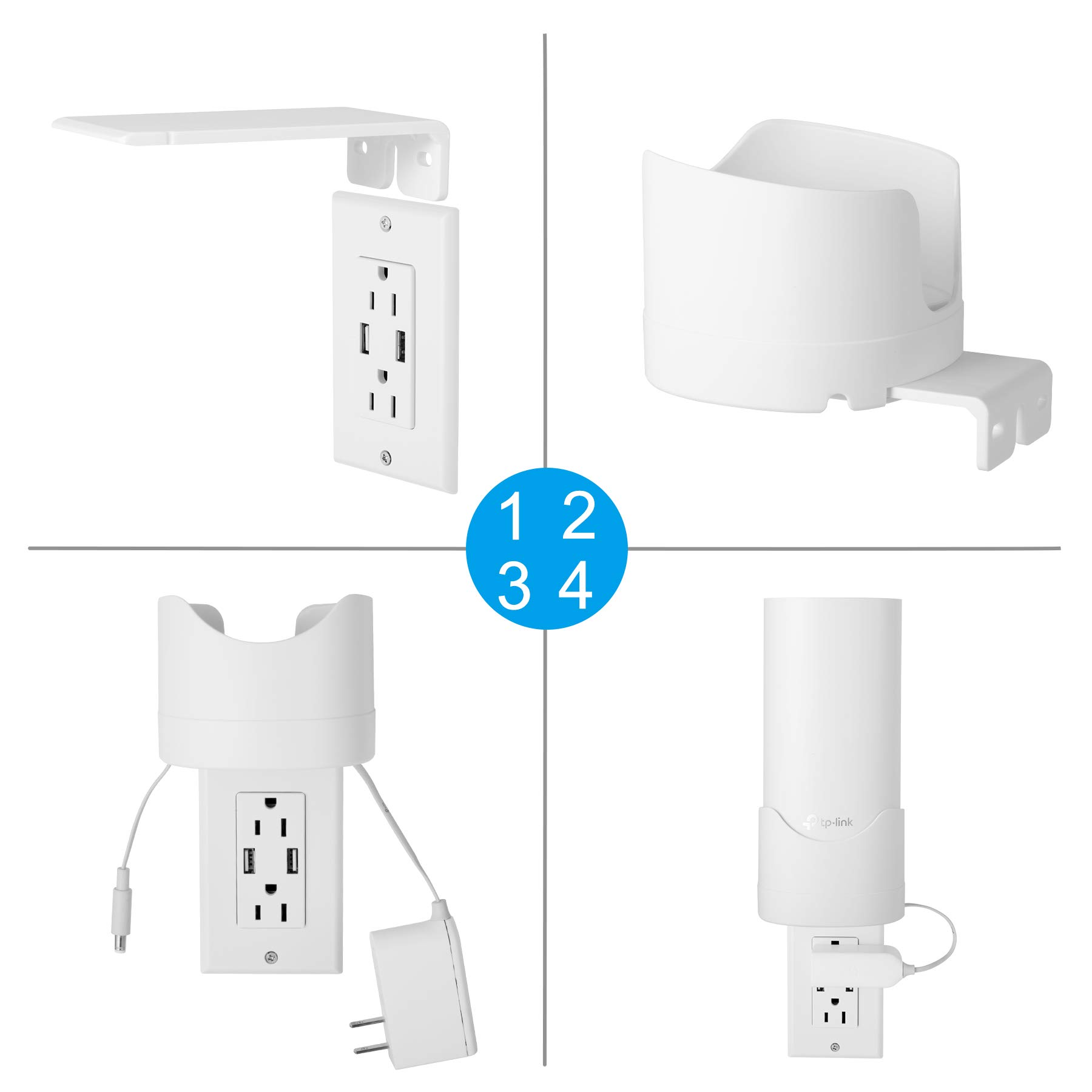 Amazon | デコDeco M4の全家の網WIFIシステムのための壁の台紙の