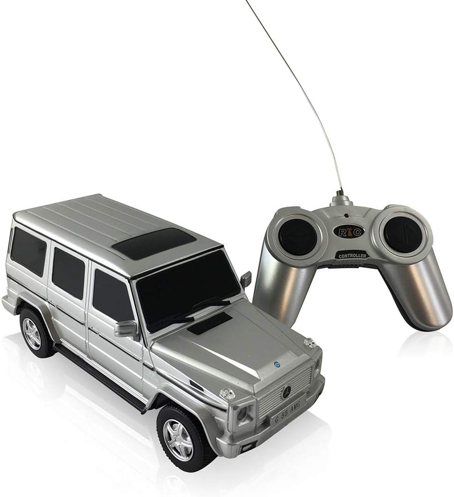 RASTAR Mercedes-Benz G-Class G55 AMG 1:24 Scale Radio Controlled Model Car (Silver)