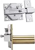 IFAM Door Bolt Model CS88 M50 Maximum Security Doors Steel Lever Easy to Fit External Key Cylinder 50mm Length Brass