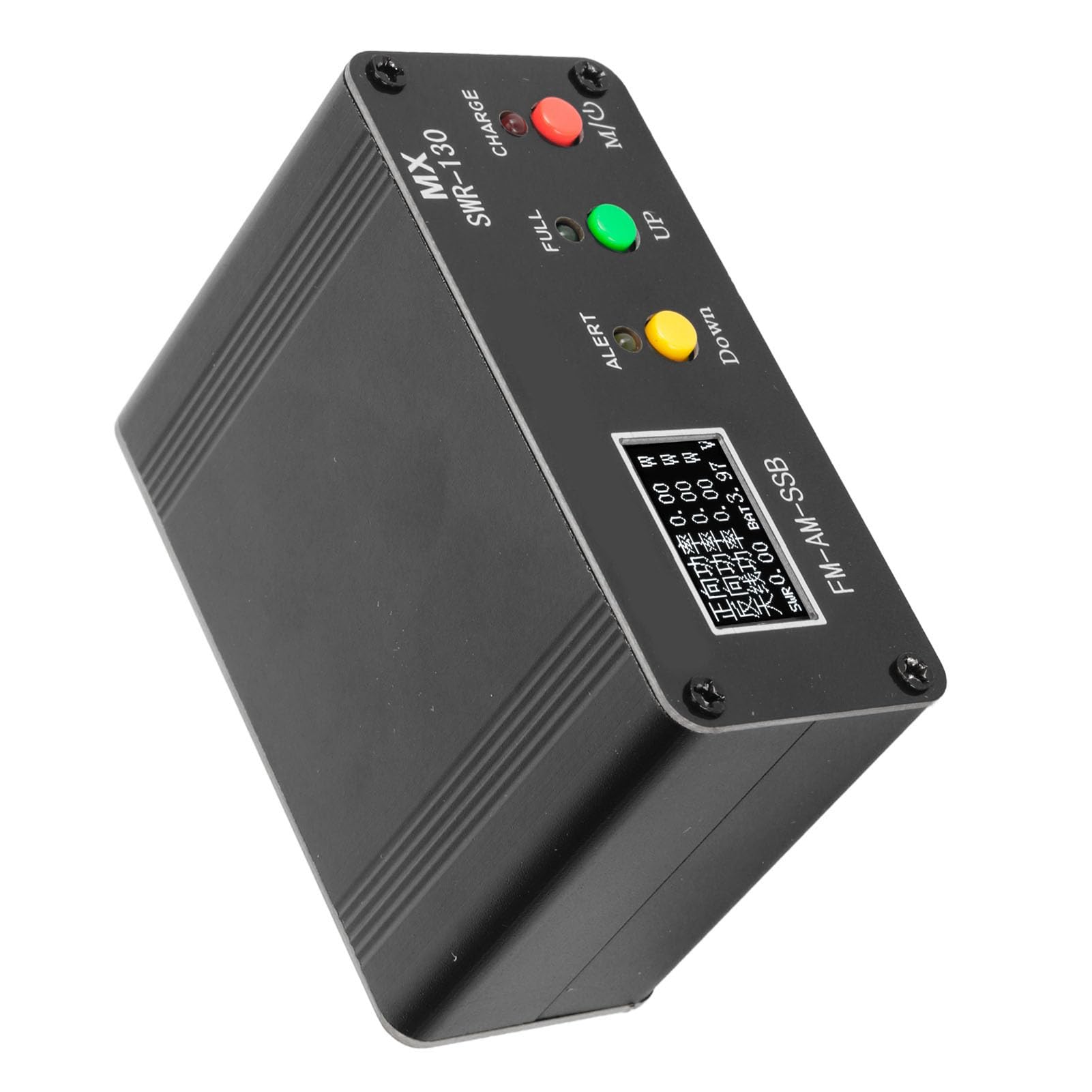 Miernik SWR, Miernik Mocy SWR Cyfrowy Miernik Mocy SWR VHF UHF, Bateria Litowa 1000 mAh, Organiczny Wyświetlacz Diodowy 128X64, Tryb SSB Maksymalnie 200W, Ponad 200W Alarm Dźwiękowy