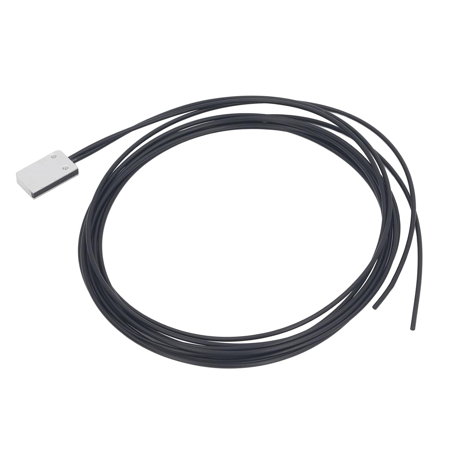 Fiber Optic Sensor 0-700mm Detection Distance, Reflective Array Optical Fiber Probe Sensor with 18mm Metal ABS Housing, for Industrial Automation and Precision