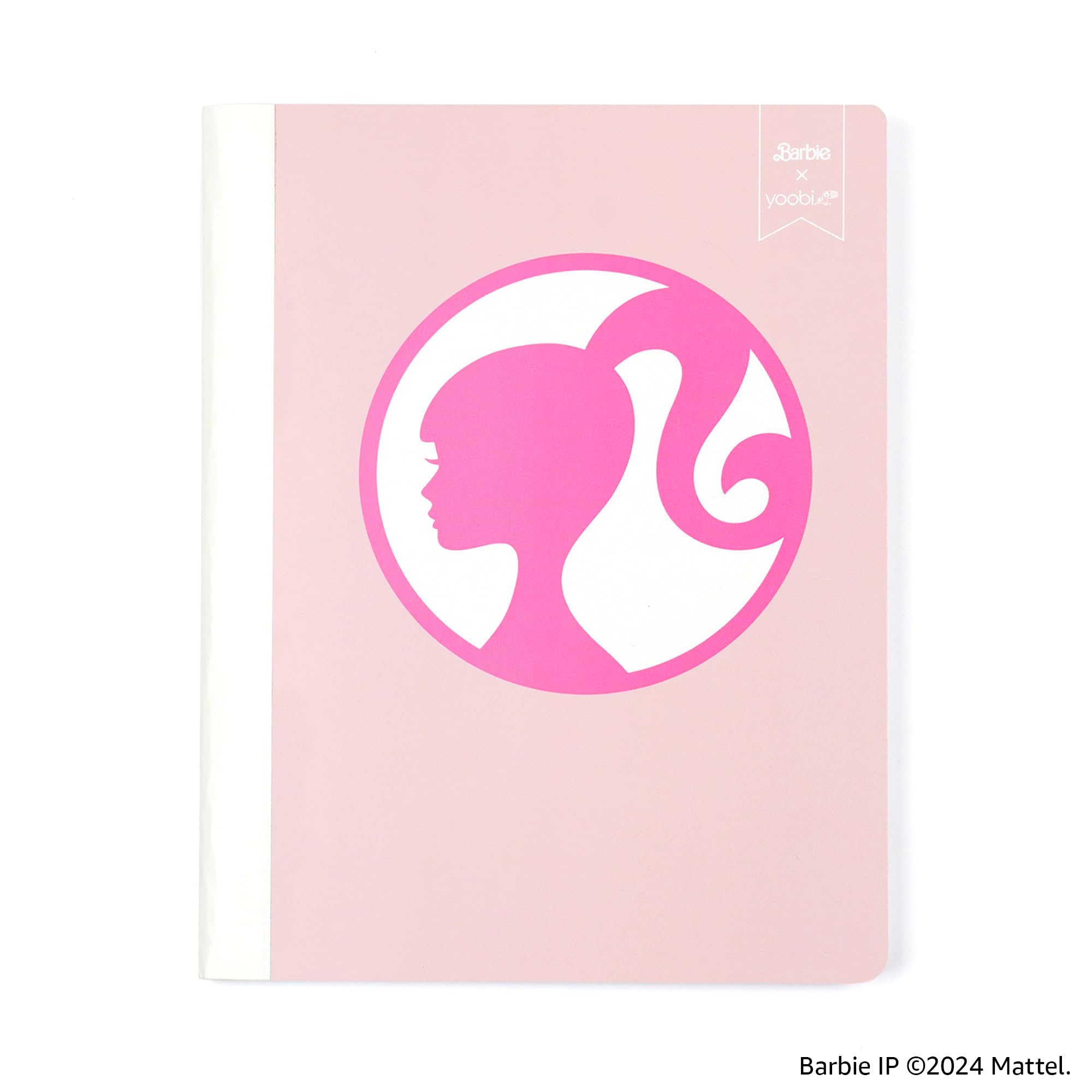 Yoobi Barbie College-Notizbücher, liniert, 3 Stück, 100 Blatt | 3-fach gelochte Blätter, perforierte Seiten, 100-150 Blatt, Multipack (3er-Pack oder 6er-Pack), lustige Drucke & Designs