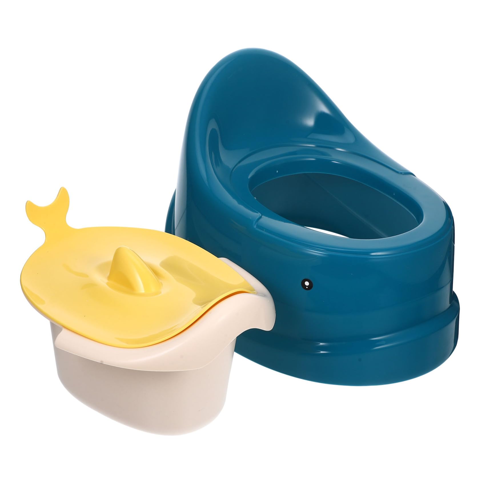 Potty Training Toilet with Realistic Flush Button Portable Lightweight Toilet Seat for Boys and Multifunctional Urinal and Compact