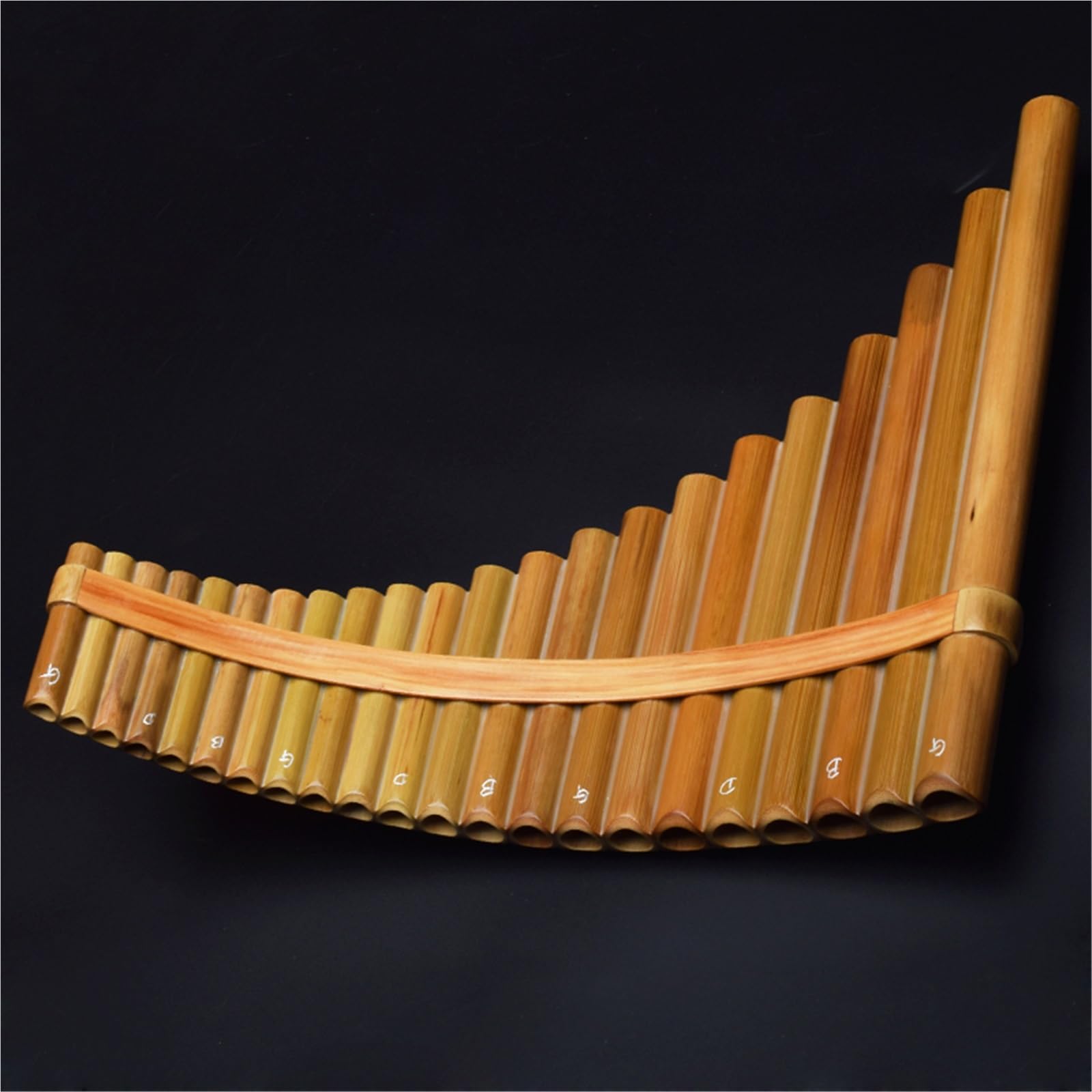 Flûte De Pan En Bambou Amer À 22 Tubes Flûte De Pan Professionnelle Pour Gaucher Flûte De Pan Pour Débutant Adulte Air CFG(C)