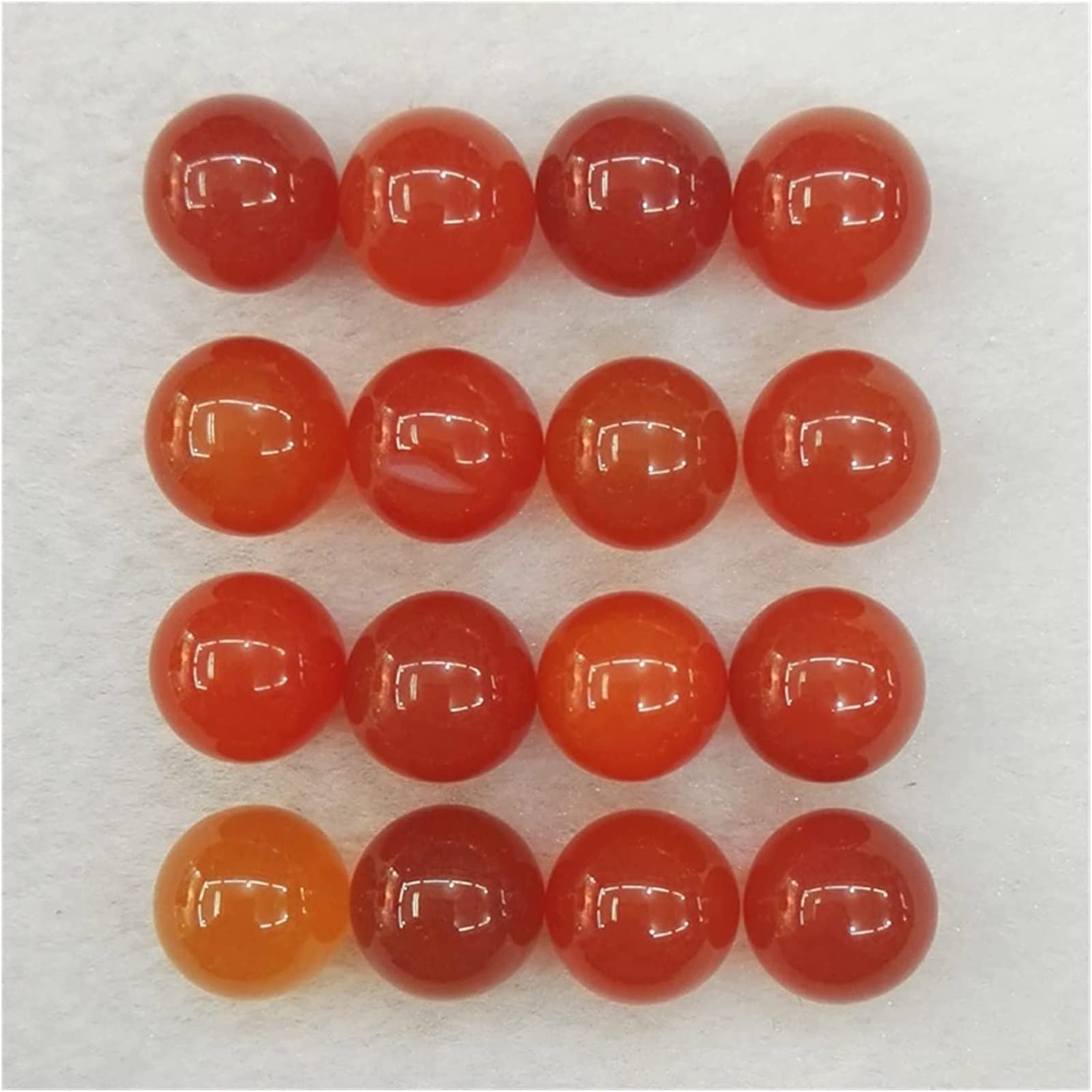 Kaboszon z naturalnego kamienia, koraliki, okrągły koralik, 10 mm, bez otworu, amulet, kamienne koraliki do produkcji biżuterii, 50 szt