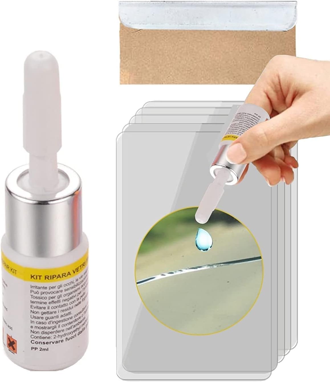 Car Glass Crack Repair Liquid, Windshield Crack Repair Kit Car Glass, Windscreen Repair Kit